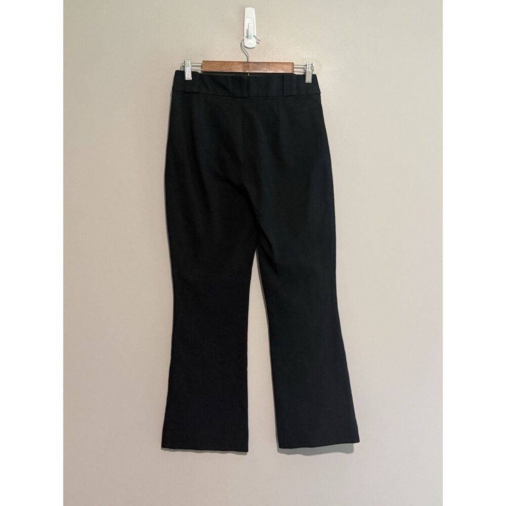 Lilly Pulitzer Parrish Crop Flare Pants Black Sailor Gold Buttons Preppy Size 4 - Picture 3 of 14